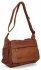 Torebka Damska Listonoszka 2 Komory firmy Hernan 0677-1 Ruda/Brązowa