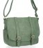 BEE BAG Firmowa Listonoszka Damska Nancy w stylu vintage Jasno Zielona