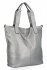 Duża Torebka Damska Shopper Bag XXL firmy Hernan HB0363 Ciemno Srebrna