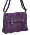 Torebka Damska Listonoszka Vintage firmy Herisson HR1252B577 Ciemno Fioletowa