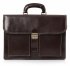 Teczka skórzana Męska 2 komory Czekolada