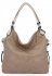 Uniwersalna Torebka Damska XL firmy Hernan HB0153 Ciemno Beżowa