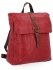 Duży Plecak Damski w stylu Vintage firmy Herisson 1502A512 Czerwony