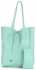 Torebki Skórzane VITTORIA GOTTI Modny Shopperbag z Etui Miętowa