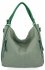 Uniwersalna Torebka Damska XL Na Co Dzień firmy Hernan HB0379 Jasno Zielona/Smocza Zieleń