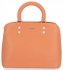Elegancka Torebka Damska Firmowy Kuferek Koralowa