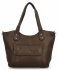 Stylowa Torebka Damska Shopper Bag firmy Herisson 17B374 Ciemno Ziemista