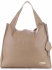 VITTORIA GOTTI Made in Italy Duża Torba Skórzana Shopperbag Beżowa