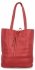 Torebka Damska Shopper Bag z Kosmetyczką firmy Herisson 15R355 Ciemno Czerwona