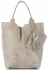 Torebki Skórzane VITTORIA GOTTI Made in Italy Shopper bag Aligator Beżowa