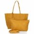 BEE BAG Torebki Damskie 2w1 Shopper XXL z Listonoszką Zoey Żółta