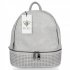 BEE BAG Modny Plecaczek Damski Dolly Jasno Szary