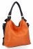 Uniwersalna Torebka Damska XL firmy Hernan HB0153 Pomarańczowa/Czarna