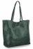 Duża Torebka Shopper Bag z Kosmetyczką firmy Herisson 18R301 Butelkowa Zieleń