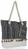 Modna Torebka Damska Boho Style w rozmiarze XL Aztec Czarna