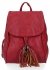Modny Plecaczek Damski Boho firmy Hernan HB0311 Czerwony