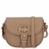 Uniwersalne Torebki Damskie Małe Listonoszki firmy Herisson Ciemno Beżowa