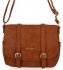 BEE BAG Firmowa Listonoszka Damska Nancy w stylu vintage Ruda