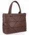 Modna Torebka Damska Herisson Shopper Bag Czekolada