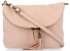 Torebki Skórzane Włoskie Listonoszki firmy Vittoria Gotti z miękkiej skóry naturalnej Pudrowy Róż