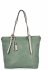 Uniwersalna Torebka Damska XL Shopper Bag firmy Hernan HB0213-1 Jasno Zielona/Beżowa
