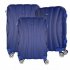 Solidny Zestaw Walizek Włoskiej firmy Or&Mi 3w 1 Niebieska