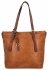 Uniwersalna Torebka Damska XL Shopper Bag firmy Hernan HB0213-1 Ruda/Brązowa