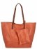 Torebka Damska Shopper Bag XXL z Kosmetyczką firmy Herisson H8805 Pomarańczowa