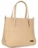 Klasyczna i Uniwersalna Torba Skórzana VITTORIA GOTTI Beżowa
