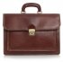 Teczka męska skórzana 2 komory Brązowa