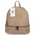 BEE BAG Modny Plecaczek Damski Dolly Ciemno Beżowy