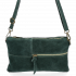 Uniwersalna Listonoszka Skórzana firmy Vittoria Gotti Butelkowa Zieleń