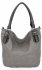 Uniwersalna Torebka Damska XL firmy Hernan HB0388 Jasno Szara