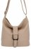 Uniwersalna Torebka Damska Listonoszka firmy Herisson 1052L2077 Ciemno Beżowa