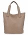 Duża Torebka Damska Shopper Bag XXL firmy Hernan HB0363 Ciemno Beżowa