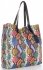 Vittoria Gotti Ekskluzywny Firmowy Shopper XL produkcji Włoskiej w modny wzór węża z Kosmetyczką Multikolor