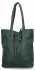 Torebka Damska Shopper Bag z Kosmetyczką firmy Herisson 15R355 Butelkowa Zieleń