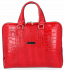 Torebki Skórzane Teczki Damskie A4 Vittoria Gotti Aligator Czerwona