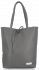Uniwersalna Torebka Skórzana Firmowy Shopper Vittoria Gotti w rozmiarze XL Szara