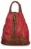 Miejski Plecaczek Damski firmy Herisson 15-2B319 Ciemno Czerwony