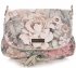 Modna Listonoszka Skórzana Vittoria Gotti w Kwiaty Multikolor Beżowa
