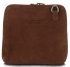 Małe Torebki Skórzane Listonoszki Vittoria Gotti wykonane w całości z Zamszu Naturalnego Brązowa