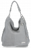 Vittoria Gotti Uniwersalne Torebki Skórzane XXL idealne na co dzień Jasno Szara