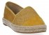 Żółte ażurowe espadryle damskie firmy Lady Glory