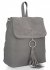 Firmowe Plecaczki Damskie na co dzień Roberto Ricci Zamsz Naturalny/Skóra Eko Szary