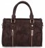 Torebka Damska w Stylu Vintage firmy Herisson 16B6047 Czekoladowa