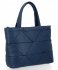 Modna Torebka Damska Herisson Shopper Bag Granatowa