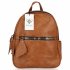 BEE BAG Dwukomorowy Plecak Damski Lara Brązowy