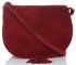 Vittoria Gotti Uniwersalna Torebka Skórzana Listonoszka do noszenia na co dzień Bordowa