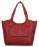 Stylowa Torebka Damska Shopper Bag firmy Herisson 17B374 Ciemno Czerwona